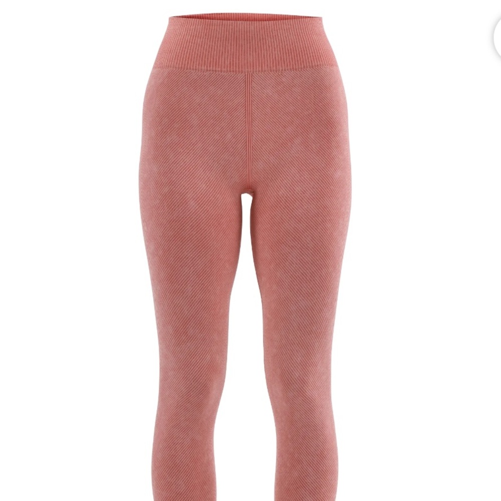 No Boundaries Washed Ribbed Seamless Leggings